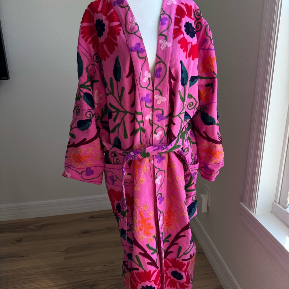 Suzani long Jacket / kimono
